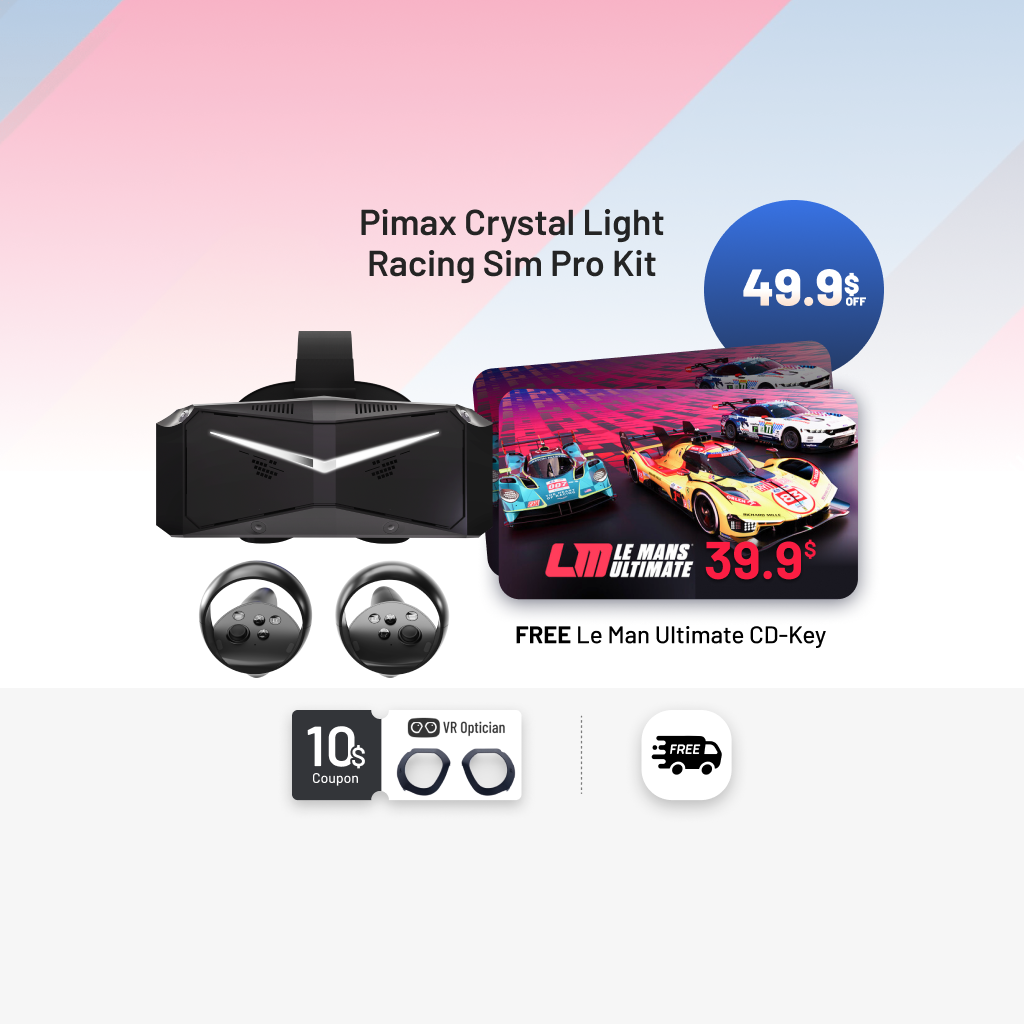 Pimax Crystal Light Racing Sim kit