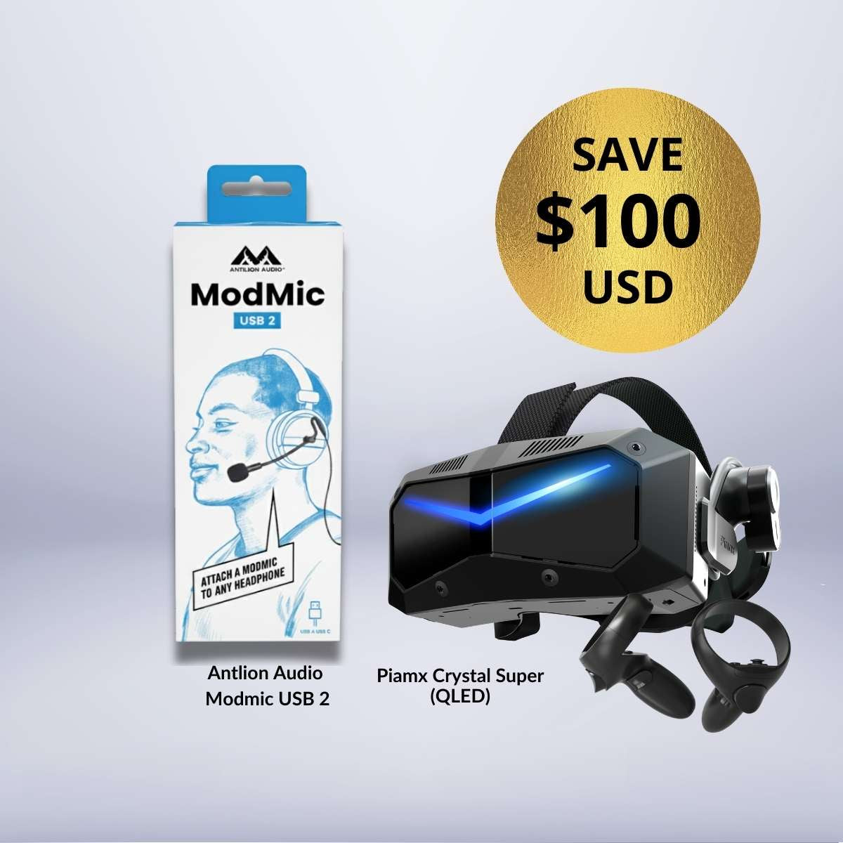 Pimax Crystal Super + Free Premium VR Microphone Bundle